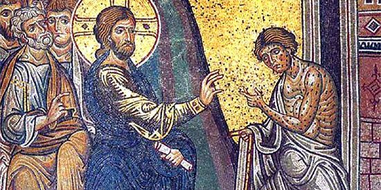 jésus guérit un lépreux