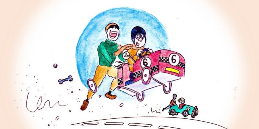 Affiche course à savon