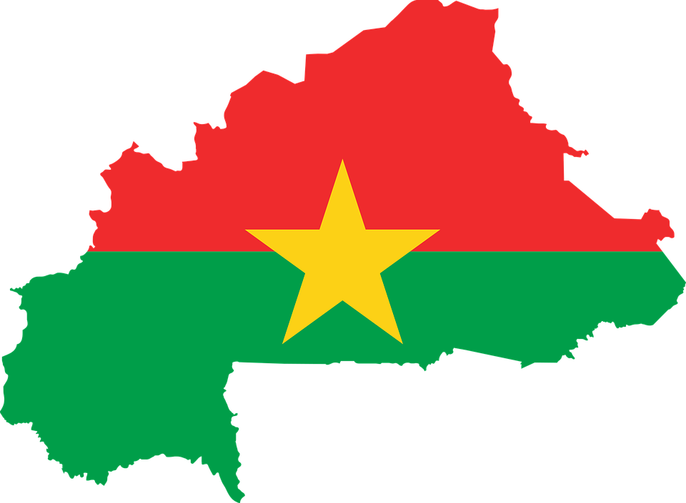 burkina faso carte drapeau