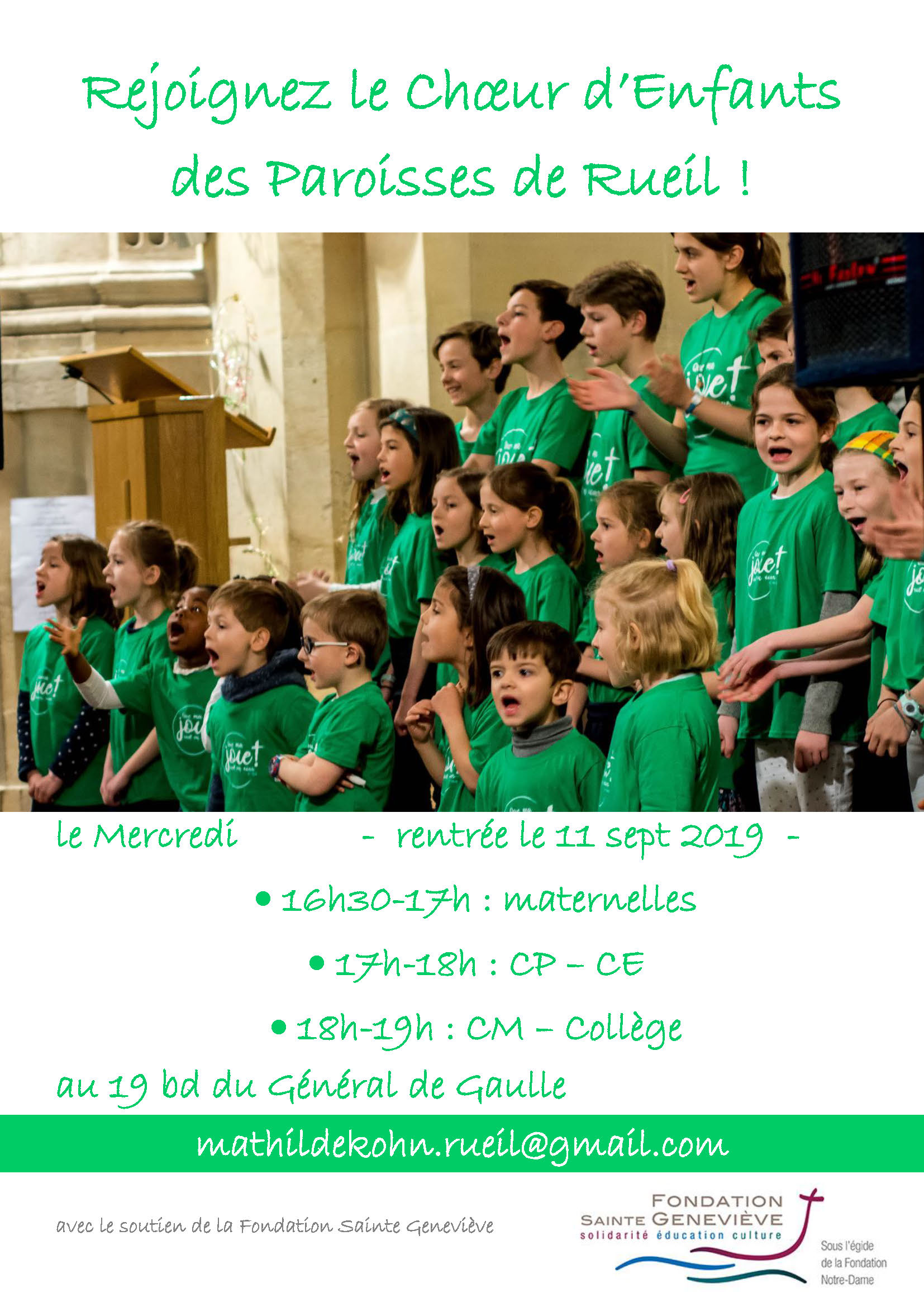 recrutement choeur enfants rueil 2019