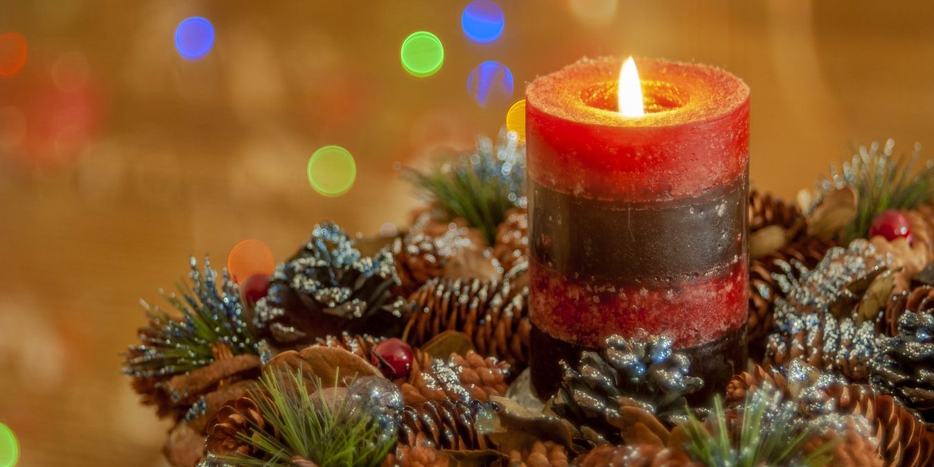 avent bougie couronne