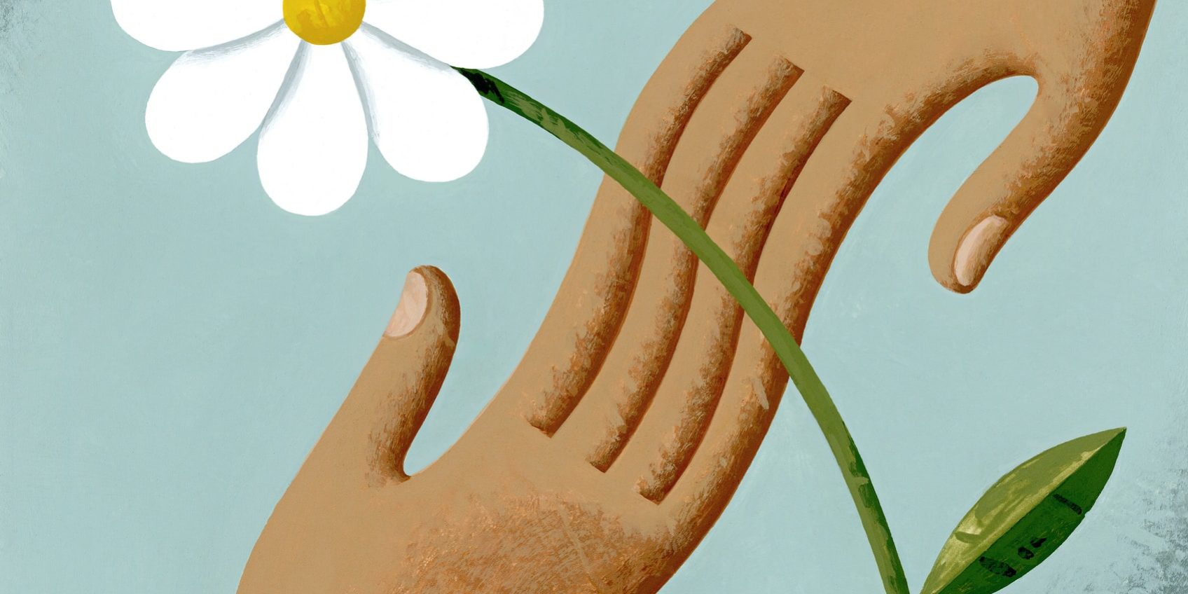 solidarité mains fleurs